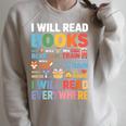 I Will Read Books On A Boat With a Goat On Train Book Lover Raglan Sleeve Sweatshirt Heather Forest I Will Read Books On A Boat With a Goat On Train Book Lover Raglan Sleeve Sweatshirt Heather Forest