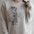 Women's Alice Adventures Wonderland Vintage Book Quote Lewis Carrol Raglan Sleeve Sweatshirt Heather Forest