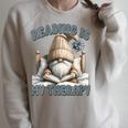 Women's Book Reader Accessories For Teacher Reading Is My Therapy Raglan Sleeve Sweatshirt Heather Forest