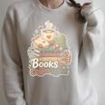 Women's Books Coffee Repeat Cute Reading Lover Raglan Sleeve Sweatshirt Heather Forest