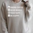 Women's Drink Coffee Read Book Take Naps Books Pajamas Raglan Sleeve Sweatshirt Heather Forest Women's Drink Coffee Read Book Take Naps Books Pajamas Raglan Sleeve Sweatshirt Heather Forest