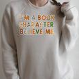 Women's I'm a Book Character Costumes For Kids Storybook Character Raglan Sleeve Sweatshirt Heather Forest Women's I'm a Book Character Costumes For Kids Storybook Character Raglan Sleeve Sweatshirt Heather Forest