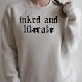 Women's Inked & Literate Tattooed & Educated Bookworm Goth Grunge Raglan Sleeve Sweatshirt Heather Forest Women's Inked & Literate Tattooed & Educated Bookworm Goth Grunge Raglan Sleeve Sweatshirt Heather Forest