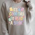 Women's It’s A Good Day To Read A Book Cute Teacher Reading Raglan Sleeve Sweatshirt Heather Forest Women's It’s A Good Day To Read A Book Cute Teacher Reading Raglan Sleeve Sweatshirt Heather Forest