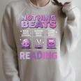 Women's Nothing Beats Reading Rock Paper Scissors Book Lover Raglan Sleeve Sweatshirt Heather Forest Women's Nothing Beats Reading Rock Paper Scissors Book Lover Raglan Sleeve Sweatshirt Heather Forest