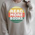 Women's Read More Books Retro Vintage Book Lover Raglan Sleeve Sweatshirt Heather Forest Women's Read More Books Retro Vintage Book Lover Raglan Sleeve Sweatshirt Heather Forest