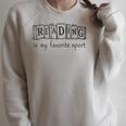 Women's Reading Is My Favorite Sport Book Lover & Reader Raglan Sleeve Sweatshirt Heather Forest