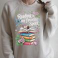 Women's Reading Is My Favorite Sport Reader Book Lovers Raglan Sleeve Sweatshirt Heather Forest Women's Reading Is My Favorite Sport Reader Book Lovers Raglan Sleeve Sweatshirt Heather Forest