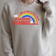 Women's Retro Rainbow Take A Look It's In A Book Reading Bookworm Raglan Sleeve Sweatshirt Heather Forest