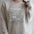 Women's Support Your Local Library Death Metal And Hardcore Book Raglan Sleeve Sweatshirt Heather Forest