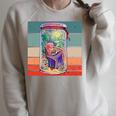 Worm Cozy Reading Books Plants Lamp Relaxation Nature Animal Raglan Sleeve Sweatshirt Heather Forest