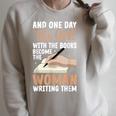 Writer Shirt For Women Author Book Novelist Poet Raglan Sleeve Sweatshirt Heather Forest