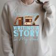 Writing Quill Book Novel Writer & Published Author I'M Raglan Sleeve Sweatshirt Heather Forest