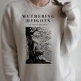 Wuthering Heights By Emily Bronte Vintage Book Cover Premium Tri-Blend Raglan Sleeve Sweatshirt Heather Forest
