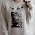 Wuthering Heights By Emily Bronte Vintage Book Cover Raglan Sleeve Sweatshirt Heather Forest