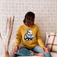 Adorable Reading Bunny Drawing For Book Lovers Philossophers Raglan Sleeve Sweatshirt Ash