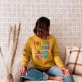 I Believe In You Educational Art With Books And Globe Raglan Sleeve Sweatshirt Ash