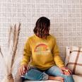 Book Clubin' Retro 70s Style Book Club Reader Graphic Raglan Sleeve Sweatshirt Ash