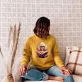 Cute Dog Poodle Reading Book Raglan Sleeve Sweatshirt Ash