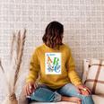 Dr Seuss ABC Book Cover Raglan Sleeve Sweatshirt Ash