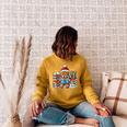 Gingerbread Reading Book Lovers Christmas Bookworm Librarian Raglan Sleeve Sweatshirt Ash