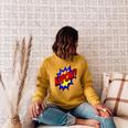 KAPOW Action Super Hero Retro Comic Book Bubble Superhero Raglan Sleeve Sweatshirt Ash KAPOW Action Super Hero Retro Comic Book Bubble Superhero Raglan Sleeve Sweatshirt Ash