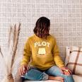 Plot It Builds Character Book Reading Raglan Sleeve Sweatshirt Ash