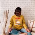 Read Blue Patriotic Book Lover Girls Independence Raglan Sleeve Sweatshirt Ash