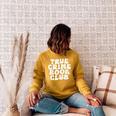 True Crime Book Club Raglan Sleeve Sweatshirt Ash