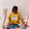 Whale Watching Dive Into Reading Open Book Watercolor Kids Raglan Sleeve Sweatshirt Ash