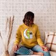 Women's Alien And Astronaut Reading On Moon Kids Sci Fi Book Raglan Sleeve Sweatshirt Ash Women's Alien And Astronaut Reading On Moon Kids Sci Fi Book Raglan Sleeve Sweatshirt Ash