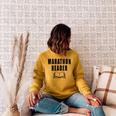 Women's Marathon Reader Book Reader Raglan Sleeve Sweatshirt Ash