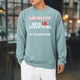 18th Birthday Guest List Guest Book Years T-Shirt Raglan Sleeve Sweatshirt Cardinal
