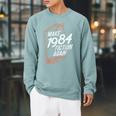 MAKE 1984 Fiction AGAIN 1984 Fiction Political Fan Book Raglan Sleeve Sweatshirt Cardinal