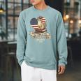 250 Anniversary USA Shirt Book Cute Cat 4th Of July Raglan Sleeve Sweatshirt Cardinal