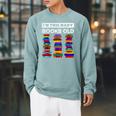 50th Birthday I'm This Many Books Old 50 Years Old Bookworm Raglan Sleeve Sweatshirt Cardinal