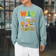 Animal Print For Boys Girls Kids Wild About Reading Books Raglan Sleeve Sweatshirt Cardinal Animal Print For Boys Girls Kids Wild About Reading Books Raglan Sleeve Sweatshirt Cardinal