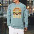 Animal Print Clothes Wild About Reading Bruh Kids Book Lover Raglan Sleeve Sweatshirt Cardinal