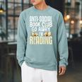 Anti Social Book Club Go Away I'm Reading Raglan Sleeve Sweatshirt Cardinal Anti Social Book Club Go Away I'm Reading Raglan Sleeve Sweatshirt Cardinal