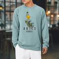 Aries Matchbook Company Raglan Sleeve Sweatshirt Cardinal
