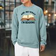 Ask Me What I'm Reading Raglan Sleeve Sweatshirt Cardinal Ask Me What I'm Reading Raglan Sleeve Sweatshirt Cardinal