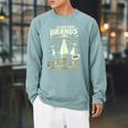 Attack From Uranus Retro Space Alien UFO Comic Book Raglan Sleeve Sweatshirt Cardinal