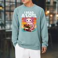 Axolotl Book Lover Librarian Reading Library Readers Raglan Sleeve Sweatshirt Cardinal