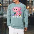 Axolotl Book Reading Bookworm Readolotl Mexican Salamander Raglan Sleeve Sweatshirt Cardinal Axolotl Book Reading Bookworm Readolotl Mexican Salamander Raglan Sleeve Sweatshirt Cardinal