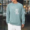 Axolotl Reading Is AXO-Lots Of Fun Book Lover Raglan Sleeve Sweatshirt Cardinal