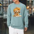 Baby Sloth Open Book Reading Animal Lover Graphic Portrait Raglan Sleeve Sweatshirt Cardinal Baby Sloth Open Book Reading Animal Lover Graphic Portrait Raglan Sleeve Sweatshirt Cardinal