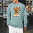 Baby Tiger Open Book Reading Graphic Portrait Round Glasses Raglan Sleeve Sweatshirt Cardinal Baby Tiger Open Book Reading Graphic Portrait Round Glasses Raglan Sleeve Sweatshirt Cardinal