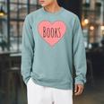 Back To School Heart Love Reading Cute I Love Books Raglan Sleeve Sweatshirt Cardinal Back To School Heart Love Reading Cute I Love Books Raglan Sleeve Sweatshirt Cardinal