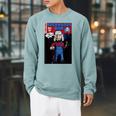 Backwoods Bob End Zone 2 Comic Book Raglan Sleeve Sweatshirt Cardinal