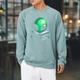 Believe In YourSelf Cute Alien Reading Book Raglan Sleeve Sweatshirt Cardinal Believe In YourSelf Cute Alien Reading Book Raglan Sleeve Sweatshirt Cardinal